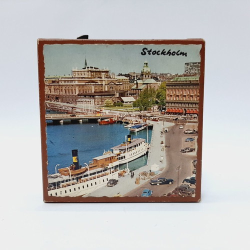 Vintage Stockholm souvenir matchbox with 4 inner matchboxes