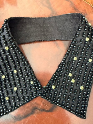 Beaded collar accessory used, elegant for shirts