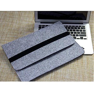 Suoran Θήκη για Laptop 15.6" σε Γκρι χρώμα Υφασμάτινη Wool Felt Sleeve Grey DELL XPS