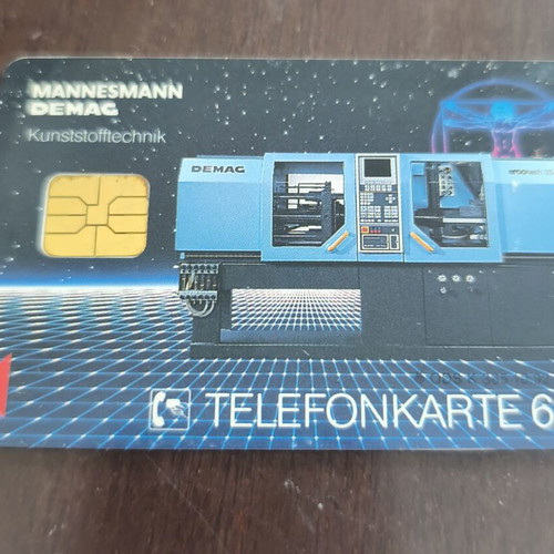 German phone card used