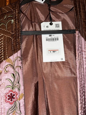 Zara cardigan new, size L, pink multicolor