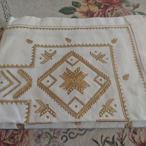 Lefkadian embroidery set of three pieces, handmade, new