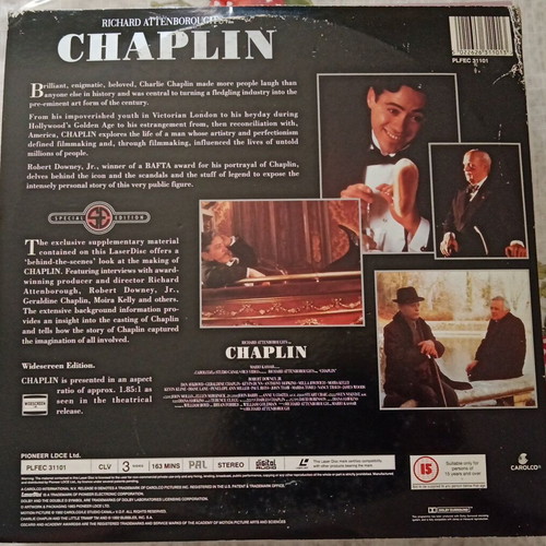 Chaplin LaserDisc special edition like new, drama