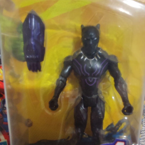 Anti Venom Black Panther figure Marvel Adventures by Hasbro new