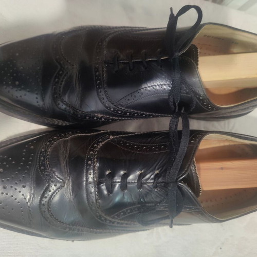 English Quality Leather Brogues Size 44.5 Lot of Two Pairs Like New