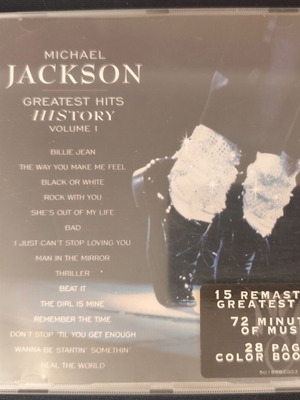 Michael Jackson HIStory Volume 1 CD, very good plus