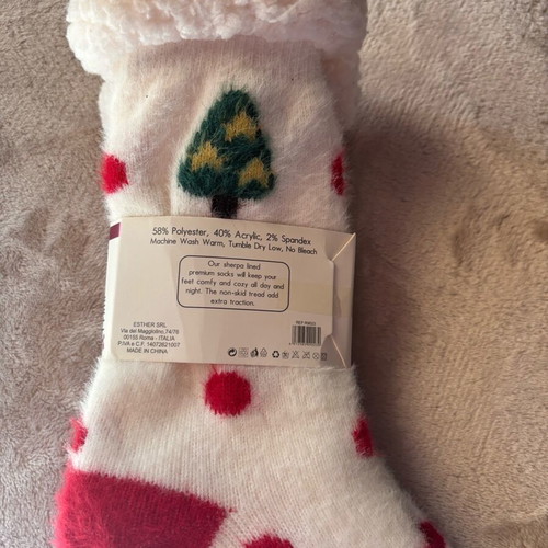 Christmas socks 2 pairs with lining, size 36-42, new