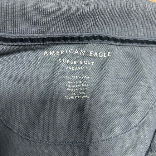 American Eagle Outfitters men's polo shirt XXL gray like new