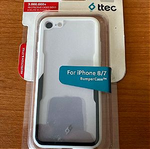 Θήκη TTEC BUMPERCASE iPhone 7-8 Ασπρο