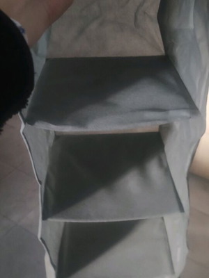 Hanging fabric organizer with 4 shelves like new