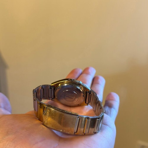Orient Automatic 21 jewels used watch with grey dial and gold case