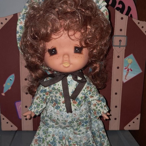Vintage Japan Anime doll used, Candy Candy or Sarah Kay style, 26 cm