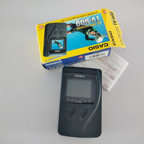 Casio TV-600 vintage portable television used