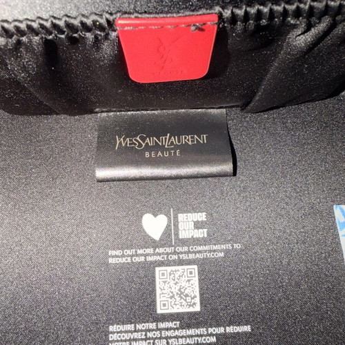 YSL Makeup Bag with Mirror New, Red