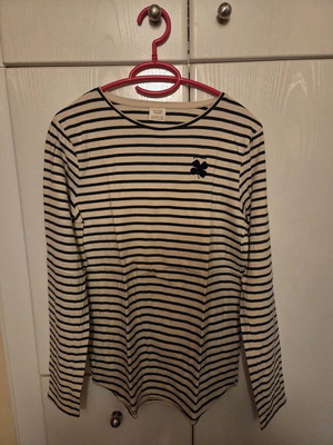 Zara striped kids shirt white-gray 13-14 years like new