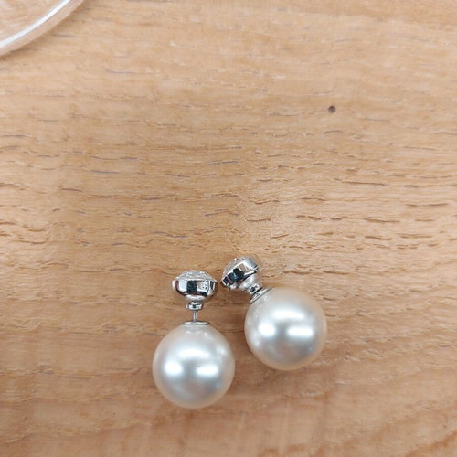 Oliver Weber earrings with pearls and Swarovski stones new