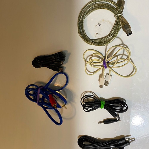 Various cables like new, pack of 6