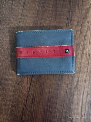 Rip Curl men's wallet used, gray and red