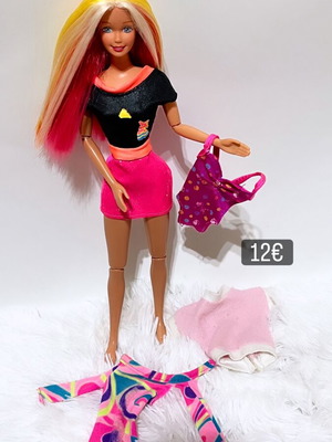 Barbie Hawaii Hair κούκλα μεταχειρισμένη με επιπλέον ρούχα