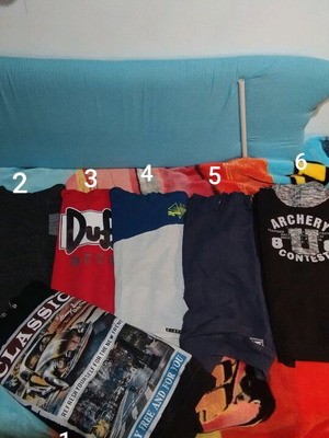 Hooded sweatshirts used for boys 12-14 years, pack of 6