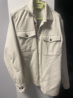 Jack & Jones Men’s Beige Lightweight Overshirt Jacket Size L Like New