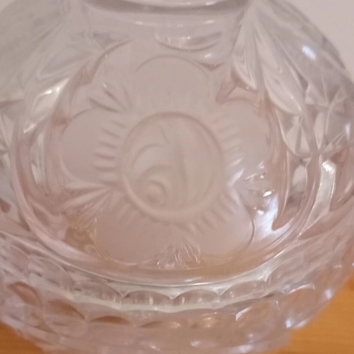 Vindage crystal fondant dish with lid like new