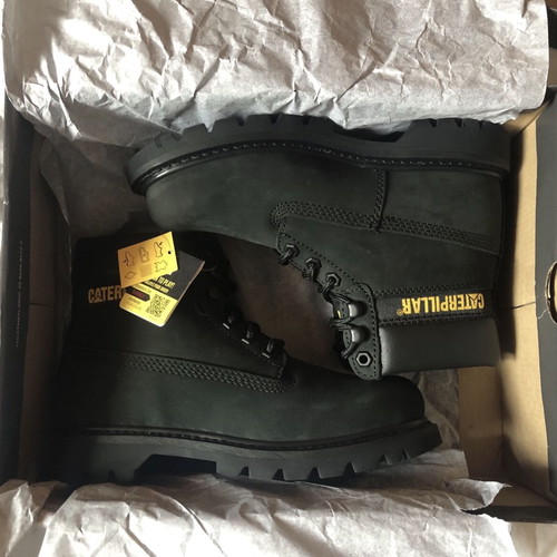 CAT Colorado Boot women's new black nubuck leather size 37