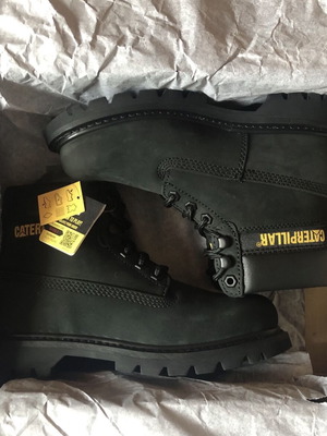 CAT Colorado Boot γυναικεία νέα μαύρα μποτάκια από δέρμα νάμπουκ νούμερο 37