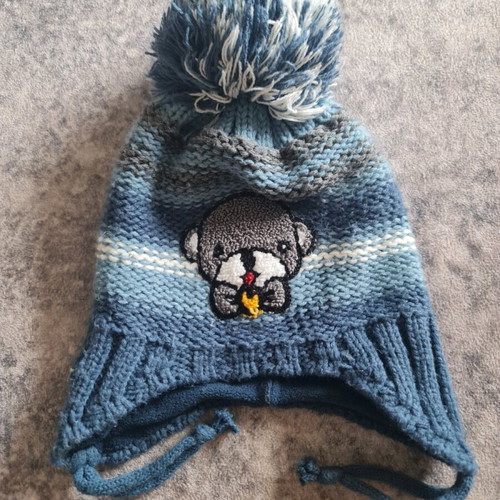 Kitti baby hat used, blue