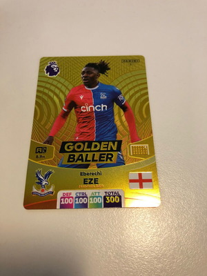 Panini Premier League 2024 Adrenalyn XL Golden Baller Eberrechi Eze #3 like new