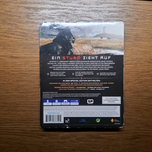 Ghost of Tsushima Special Edition Steelbook used for PS4