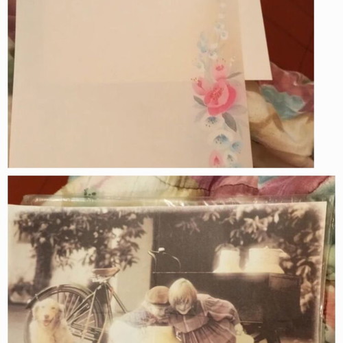 Letterwriting sets used, vintage envelopes included