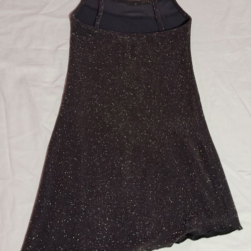 Vintage asymmetrical dress S/M used, silver