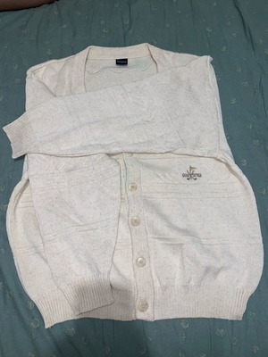 Vintage cardigan used in very good condition, size M, white and beige
