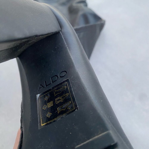 Aldo black high boots with zipper size 37 like new