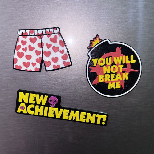 Dungeon Crawler Carl 3D printed magnets set of 3, like new
