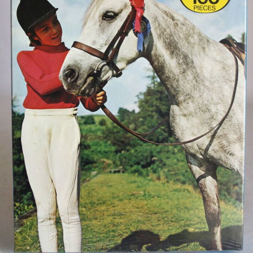 Vintage 70's King Puzzle Horse Riding 160 Pieces Puzzle Sealed new