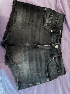 Zara black shorts for 11-12 years new