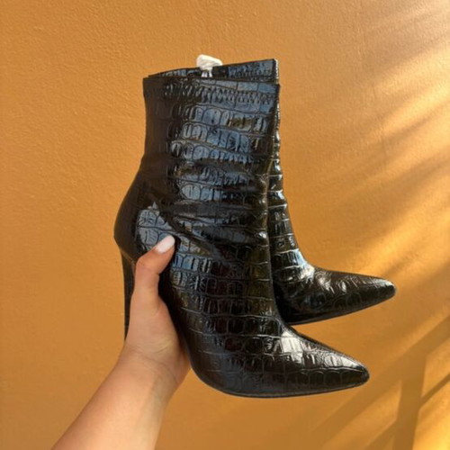 Public Desire ankle boots used, black, size 38, 10cm heel