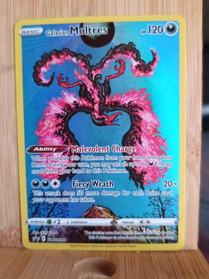 Pokemon Galarian Moltres Promo card like new