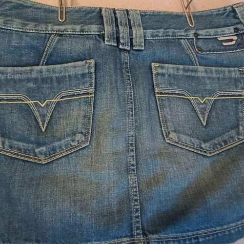 Diesel vintage denim skirt Y2K XS like new, blue