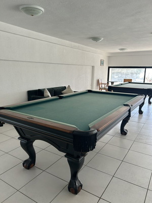 Brunswick American Style Pool Table used with carved legs