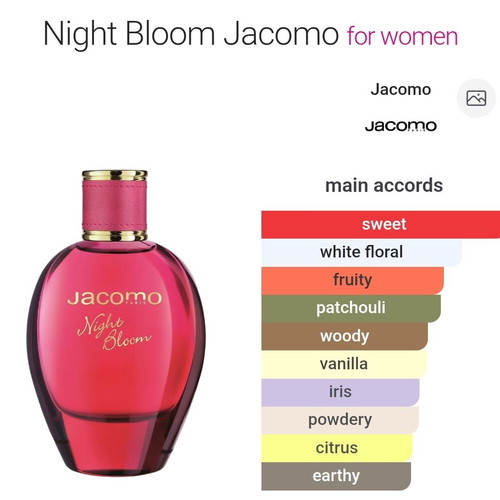 Night Bloom by Jacomo 100ml EDP women's perfume like new