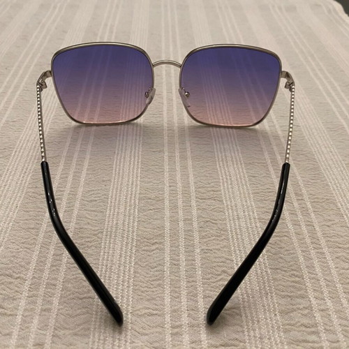 Maxair MA 20119 women's sunglasses new, silver with blue lenses