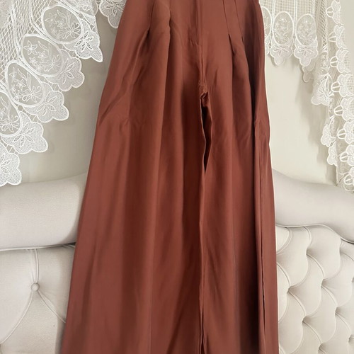 Vassia Kostara pants used, size large, terracotta color