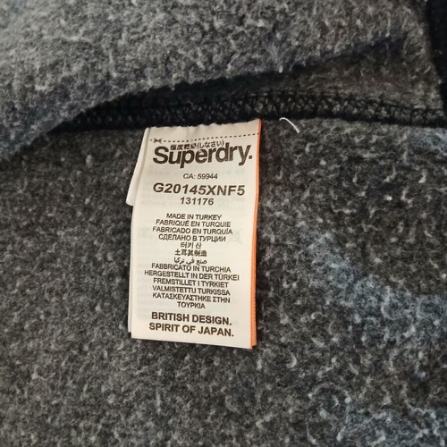 Superdry hoodie jacket used, slim fit, size XS/S, blue and pink