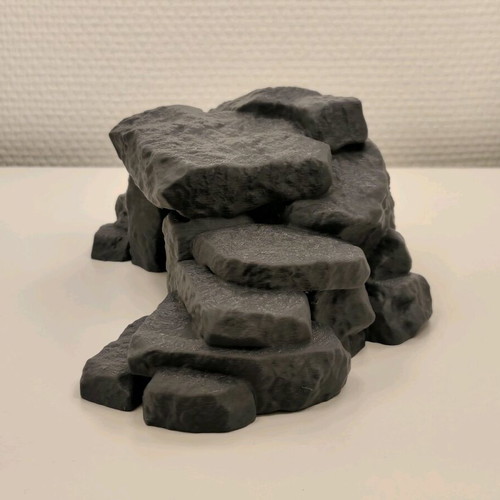 Decorative aquarium cave with stairs new, 3D printed aquascape