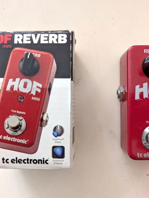 HOF Mini Reverb pedal like new, TC Electronic