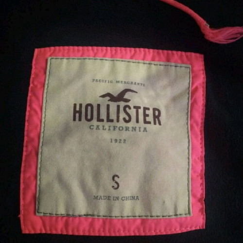 Hollister winter jacket used, size S, dark blue