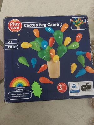 Montessori game 3+ like new, 28 pieces